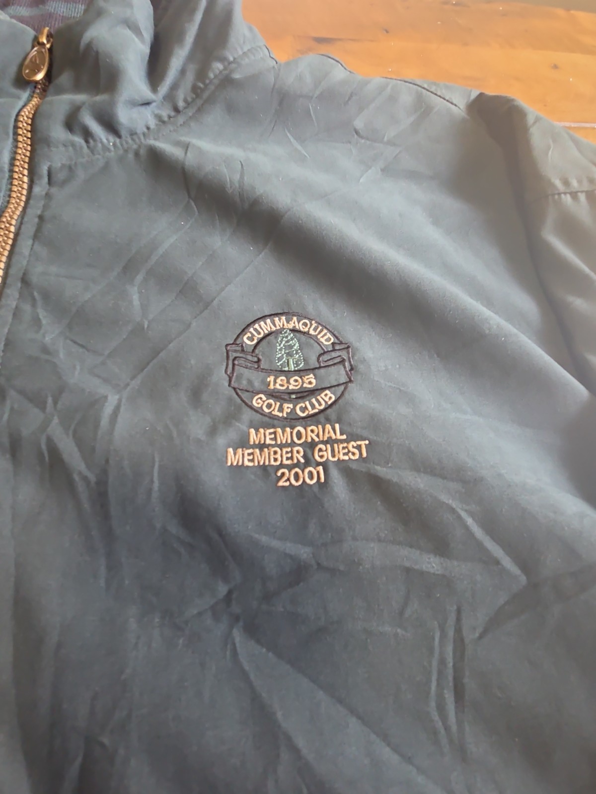 Vintage Monterey Club Golf Pullover Jacket XL 2001 Cummaquid 1/4 Zip Windbreaker image 2