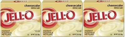 Jell-O Cheesecake Instant Pudding Dessert Mix 3 Pack
