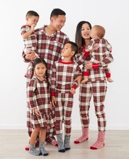 Hanna Andersson Women's Organic Cotton Holiday Family Plaid Long John Pajamas M
