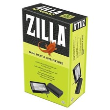 Zilla Reptile Terrarium Enclosure Mini Heat  UVB Light Fixture, White