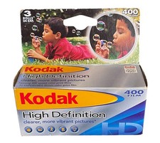 Kodak VTG HD 400 Color Print Film 24 Exposure 3 Rolls Sealed Box Expired 1/2005