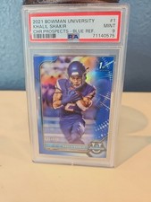 Khalil Shakir - #1 RC Blue Refractor 121/199 2021-22 Bowman University Grade 9