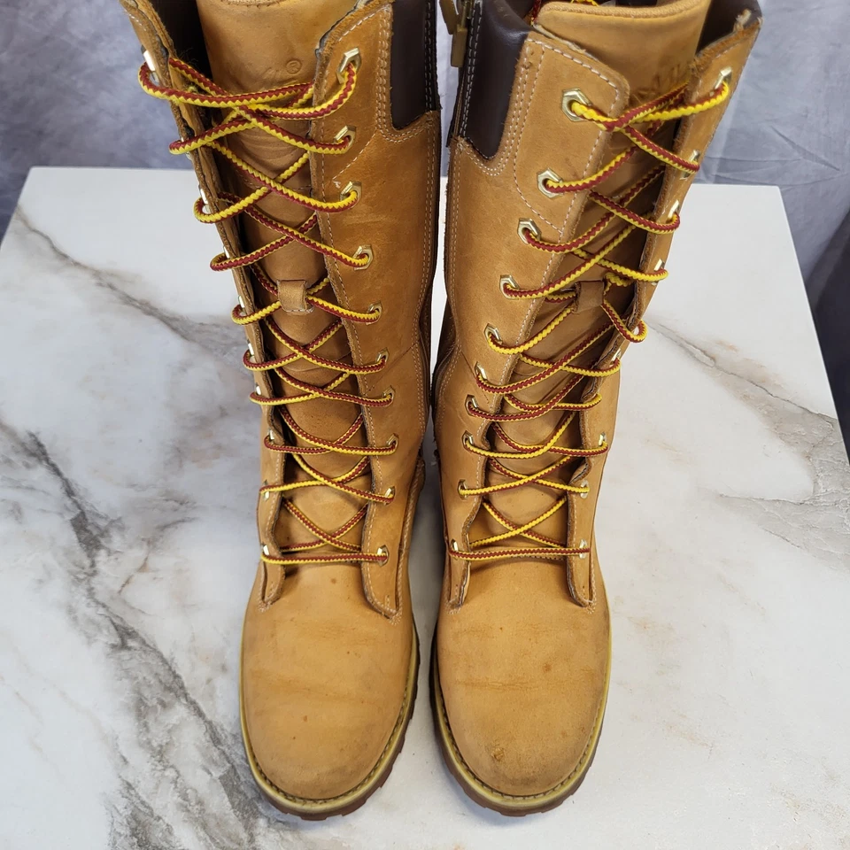 Timberland Botas de Trail Hasta la Rodilla con Cordones Trigo Asfalto Niña Talla 6/Mujer 8 Foto 4 de 4