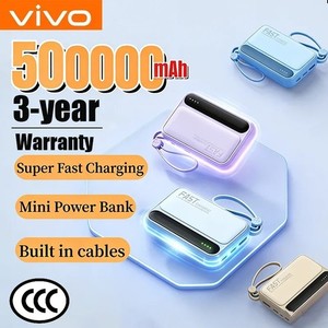 VIVO 50000mAh Banque d'électricité 35W Charge rapide LED 4-in-1 Câbles portatifs