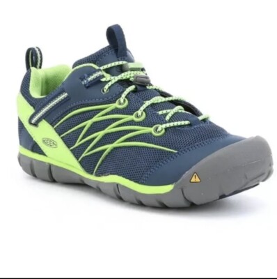 Keen Boys Chandler CNX Hiking Shoes Poseidon Jasmine Green
