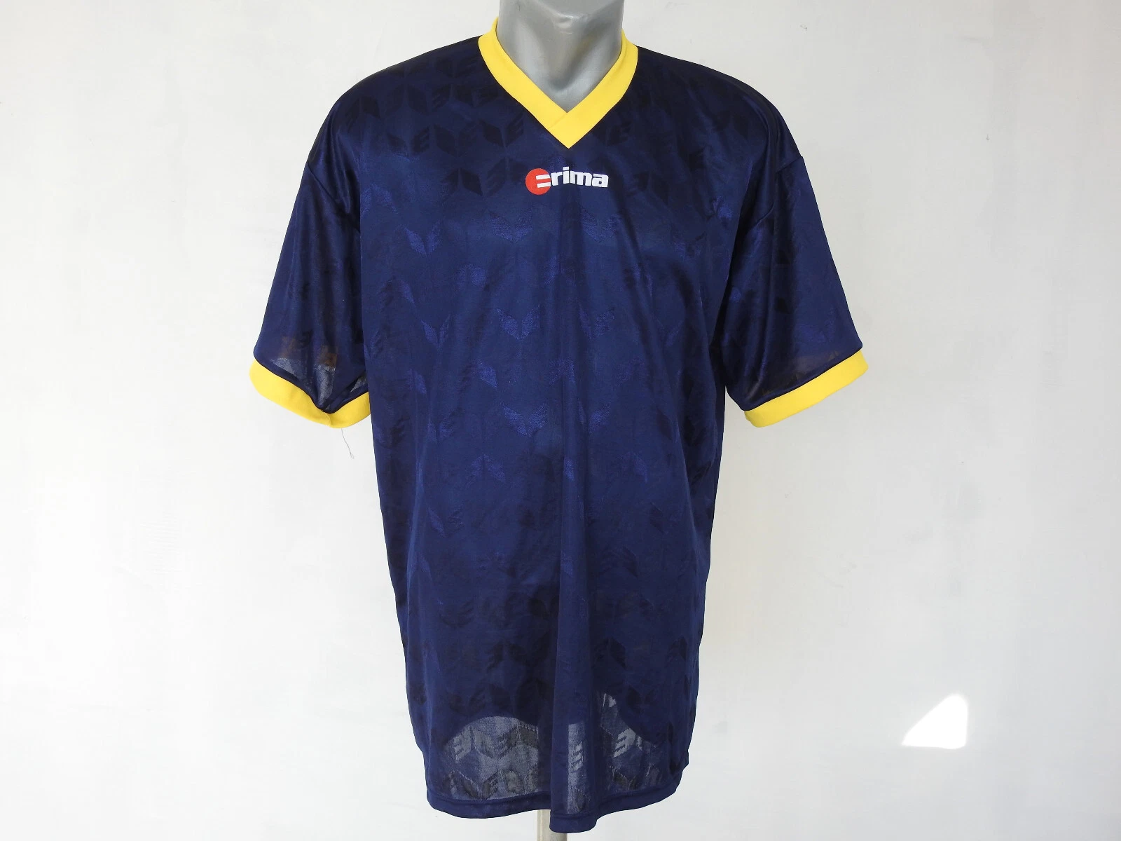 Erima Mens Activewear Jersey Retro Navy Blue Shirt Size XL Vintage Sport