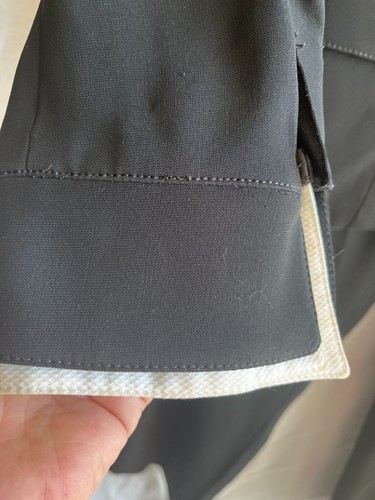 Carlisle Pants Suit Size 12 Black and White Dressy 2 Piece w/ Detachable Collar - Picture 5 of 11