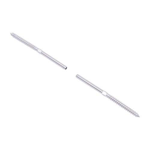 1/8" Cable Railing T316 Stainless Steel Swage Lag Screw Stud Thread Fitting Kit - Picture 21 of 34
