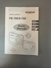 Original Instructions Manual for Olympus FE-190/X-750