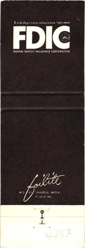 Stafford Texas Southwestern Bank FDIC Vintage Matchbook Cover - Picture 2 of 2