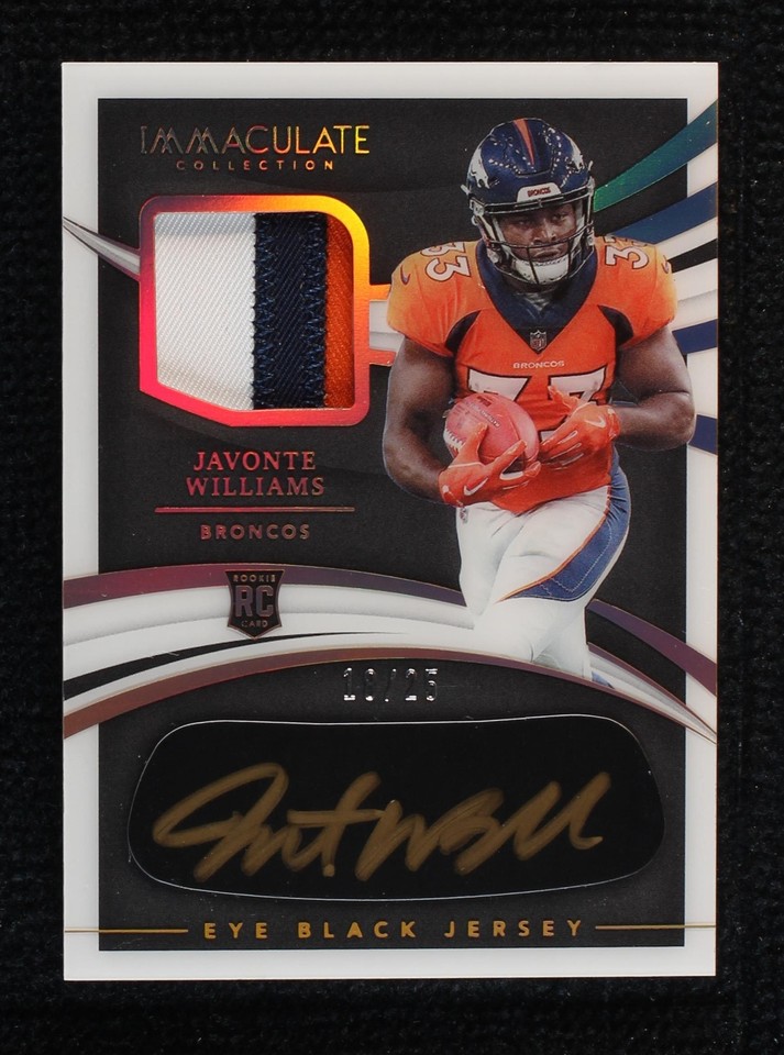 2021 Panini Immaculate Collection Javonte Williams #REB-JWI - 1 of 2