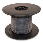 Silicone cable 0.5mm² silicone strand highly flexible AWG 20 black 2 meters