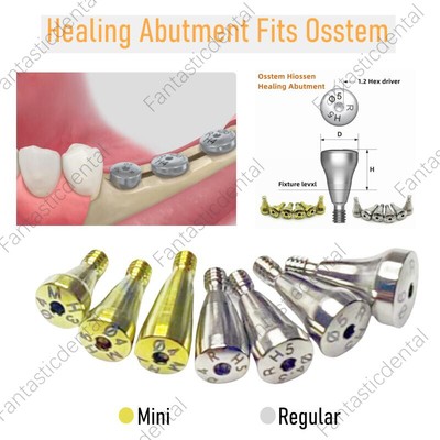 Dental Cap Healing Abutment Cap Mini Regular Platform Fit Oss