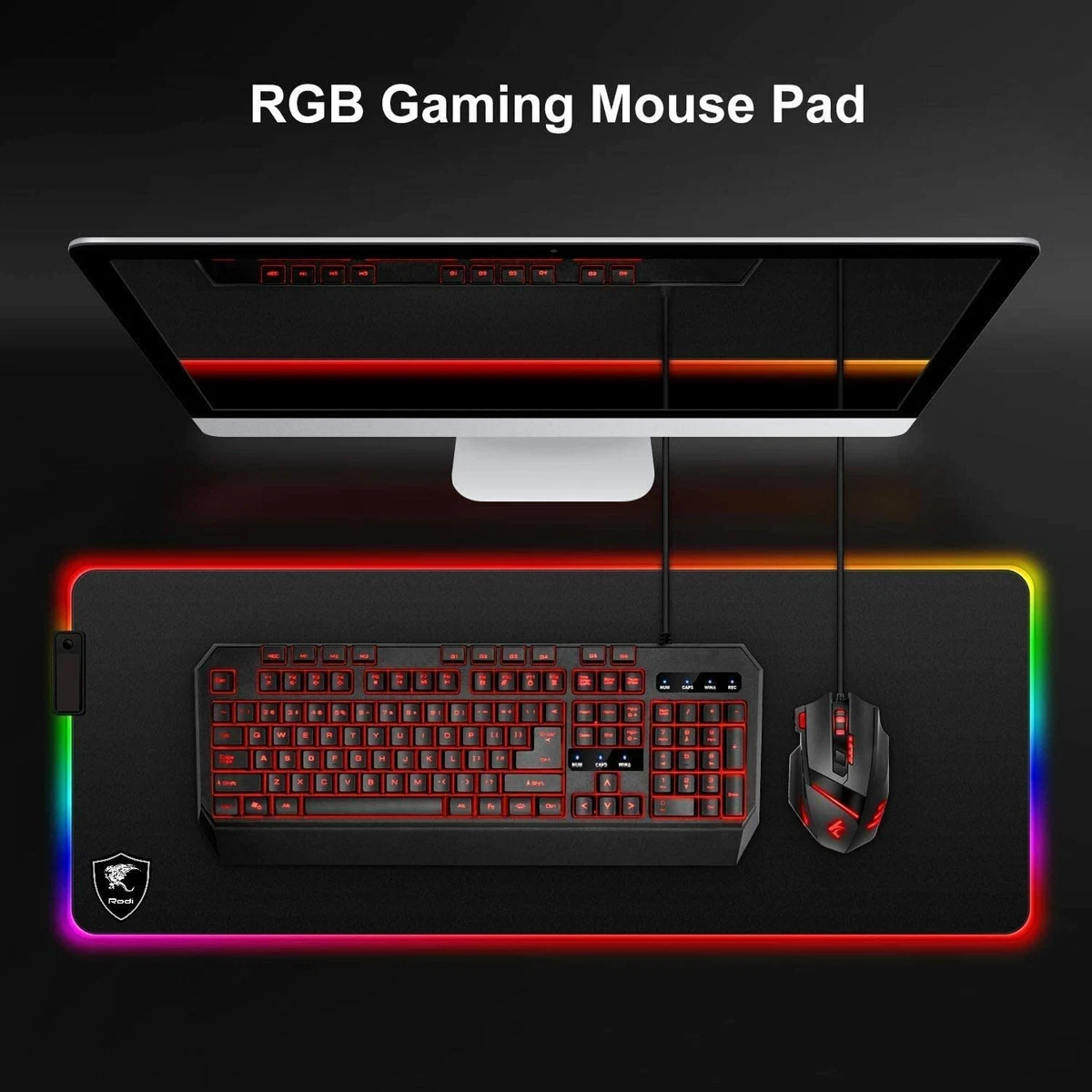Mockup Tappetino Per Mouse. Tappetino Bianco Rotondo Sul Tavolo Con