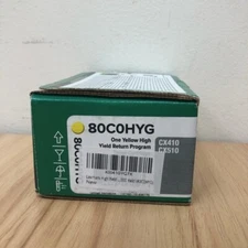 Genuine Lexmark 80C0HYG Yellow High Yield Return Program Toner Cartridge