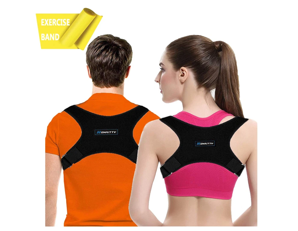 Posture Corrector for Women and Men,Adjustable Upper Back Brace