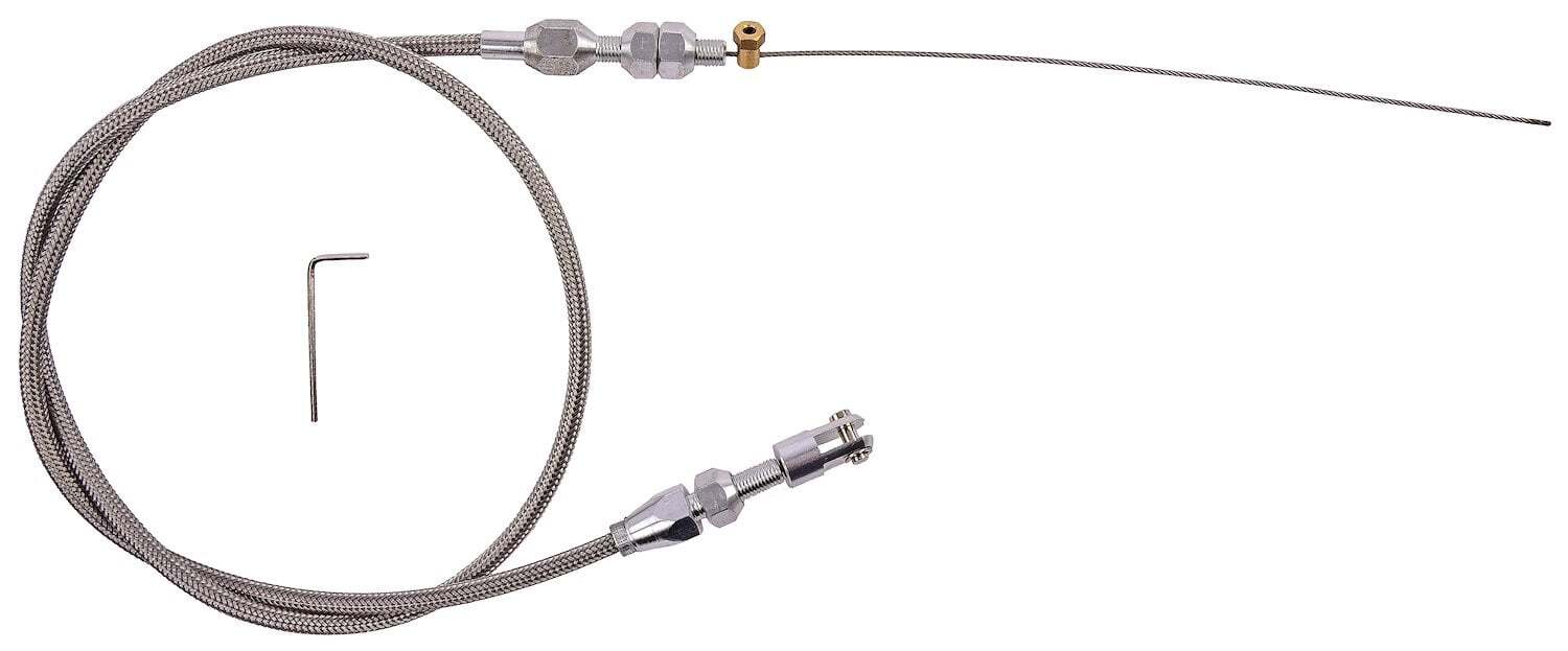JEGS 157020 48 in. Universal EFI Throttle Cable [Stainless Steel]