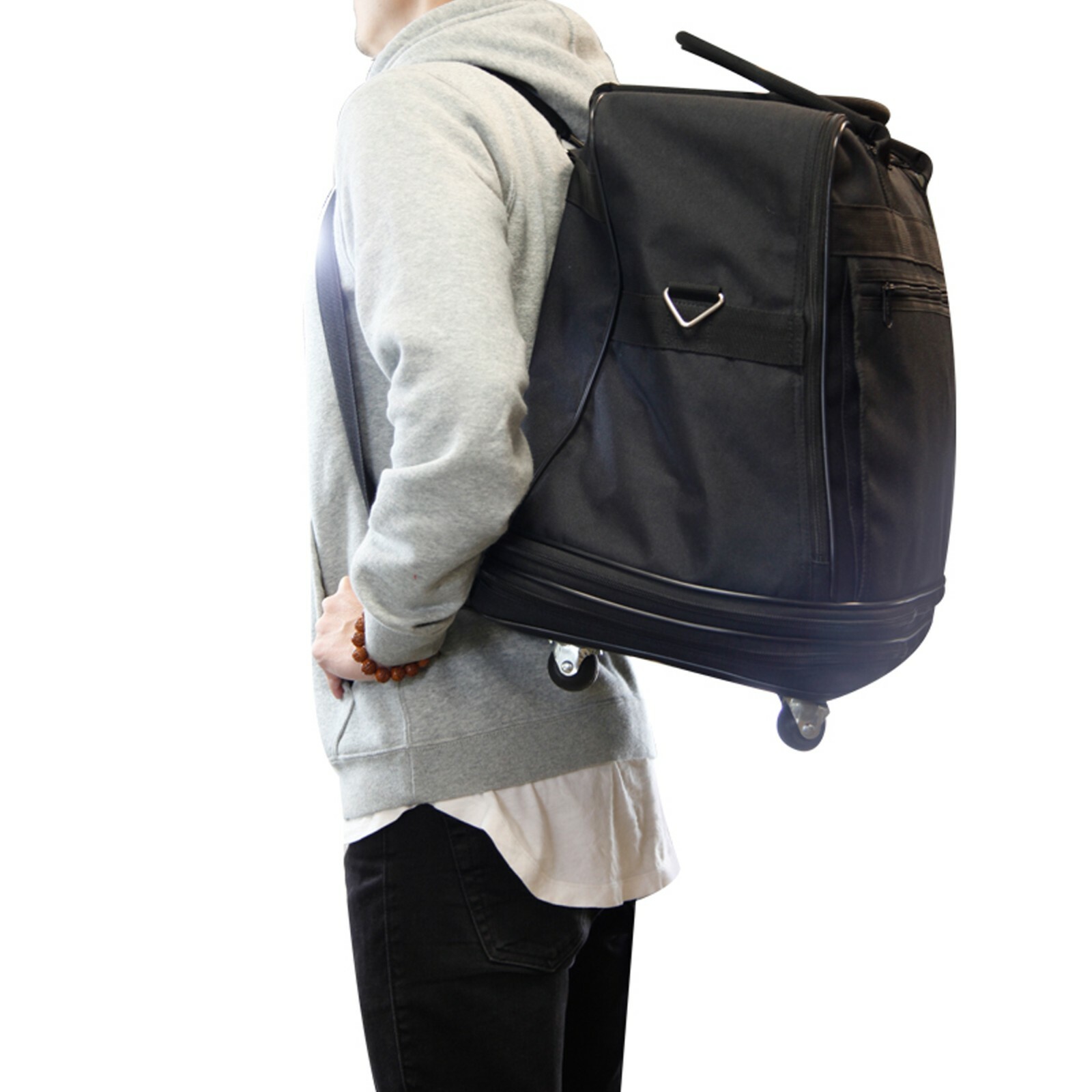 Brand New Expandable Black Travel Bag With Wheels for Travel