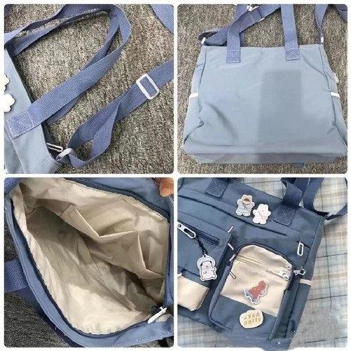 Wasserdichte Canvas-Damenhandtaschen Schultertasche Nylon Kuriertasche Oxford - Bild 2 von 11