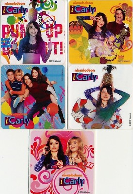 x Square Stickers Photo iCarly Show Sam Freddie Spencer Dusted