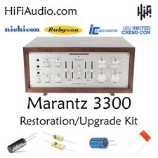 Marantz 3300 preamplificatore ricostruzione restauro recap service kit riparazione condensatore