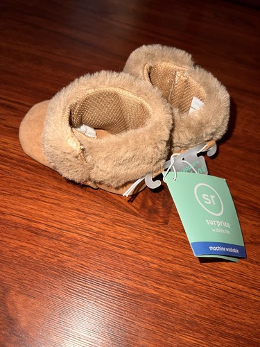 NWT Baby Shoes Stride Rite-Surprize 12-18 Months Brown Darby Boots New B56 - Picture 2 of 2