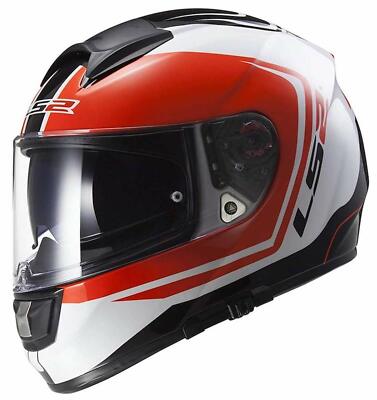 LS2 HELMET 103972532XL FF397 VECTOR WAKE WHITE-BLACK-RED XL