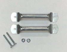 6 1/2" Lift Handle w/ Hardware Rolled Grip Garage Door Truck OHD Shed Barn Pair