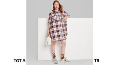 Women's Ascot + Hart Plaid Graphic Button-Down Dress - Multicolor, Size X-Small