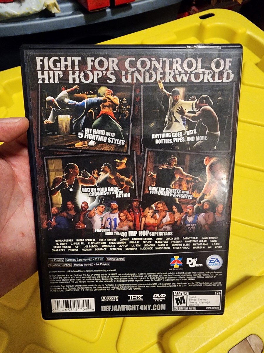 Def Jam Fight for NY New York (Playstation 2 PS2) Case Def Jam Fight for NY New York (Playstation 2 PS2) Case