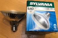 Sylvania HI-SPOT 95 75W Halogen E27 Flood 30° Warm White Dimmbar Longlife 3000H