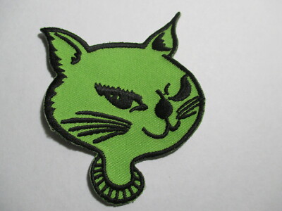 Cat Head Patch Feline Pussycat Pussy Kitty Puss Vintage Original NOS   90's