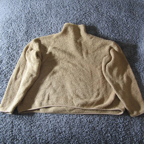 Skims Pullover Womens 4X/5X Camel Cozy Knit Sherpa Fuzzy Casual Preppy - Picture 2 of 9