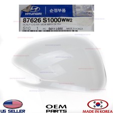 Genuine Outside Mirror Cover Cap White Right Passenger Side Oem Santa Fe 2019-23 Genuine Outside Mirror Cover Cap White Right Passenger Side Oem Santa Fe 2019-23