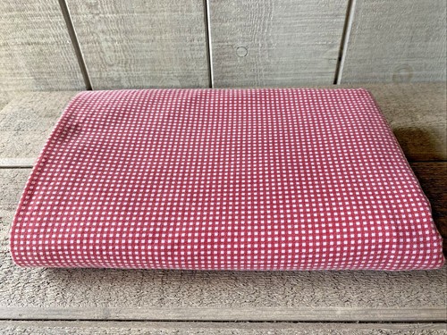 Ralph Lauren Wendy Gingham Red Checked Flat Sheet Twin - Picture 2 of 4