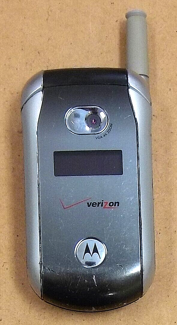 Motorola V series V276 - Black and Silver ( Verizon ) Rare Flip