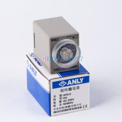1 pcs ANLY AH3-2 time limit relay time relay  AC220V  60S