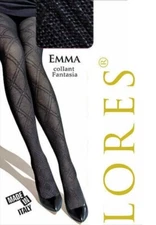 Lores Emma fantasia nice women's geometric pattern microfiber tights with shorts