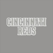 Cincinnati Reds 8 MLB Team Logo 1 Color Vinyl Decal Sticker Window Car Wall
