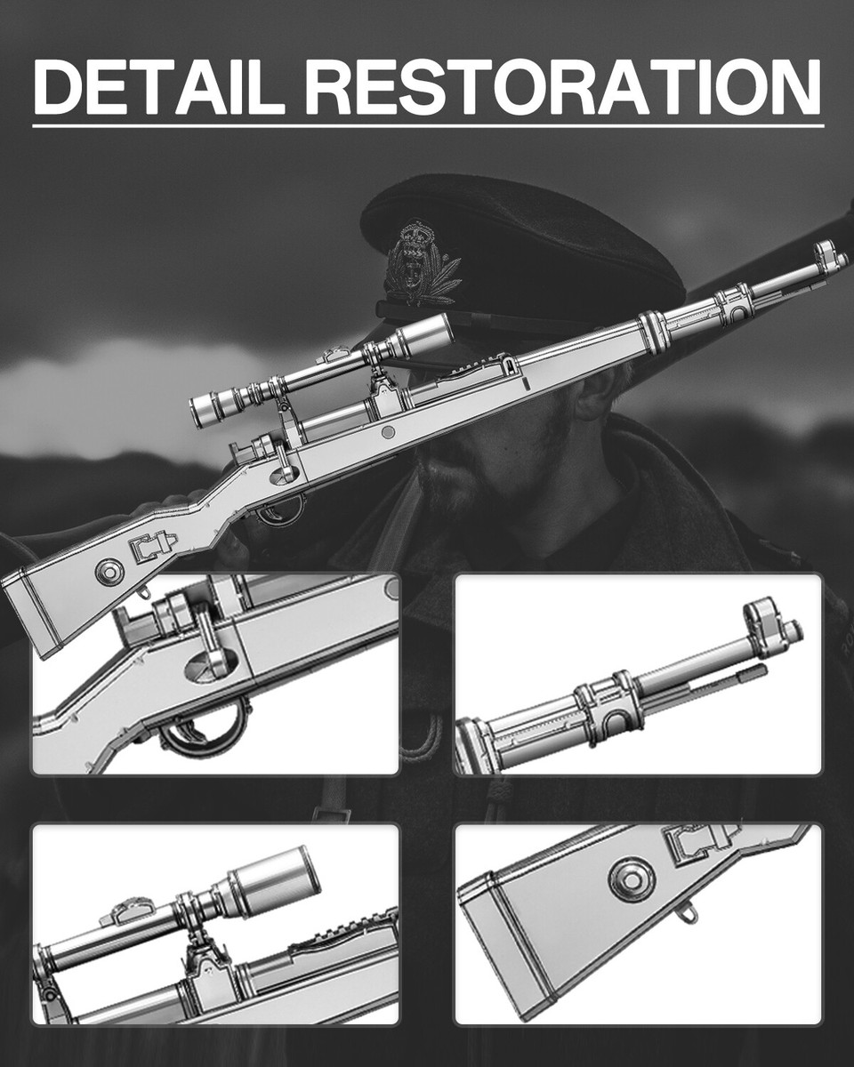 Piececool 3d Puzzles Kar98K Rifle Metal Model Kits holidays