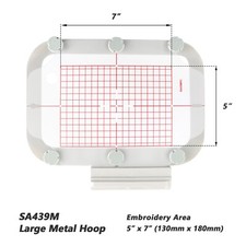 SA439M/5x7 inch magnetic hoop for Brother/ Baby Lock embroidery machine