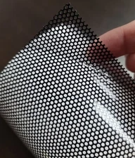 Perforated Black One Way Vision Printing Media Window Vinyl Sticker Decal Film