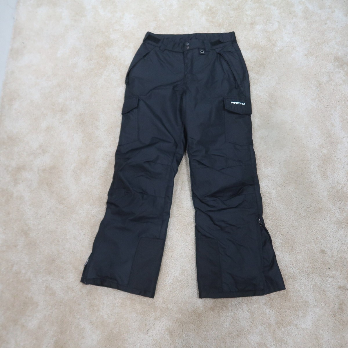 Arctix Snow Ski Pants Mens small Black Insulated Snowboard Snowmobile