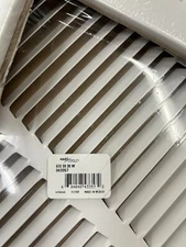 New Hart & Cooley 672 20x20 White Air Grille – Model #043357