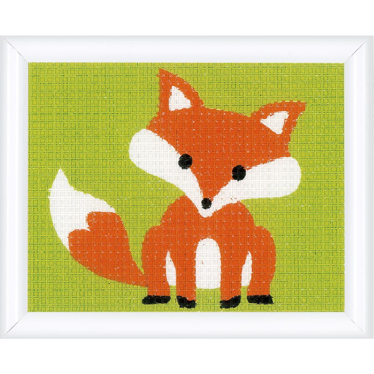 Vervaco stamped Embroidery kit ""Füchslein"", 16x12,5cm, DIY