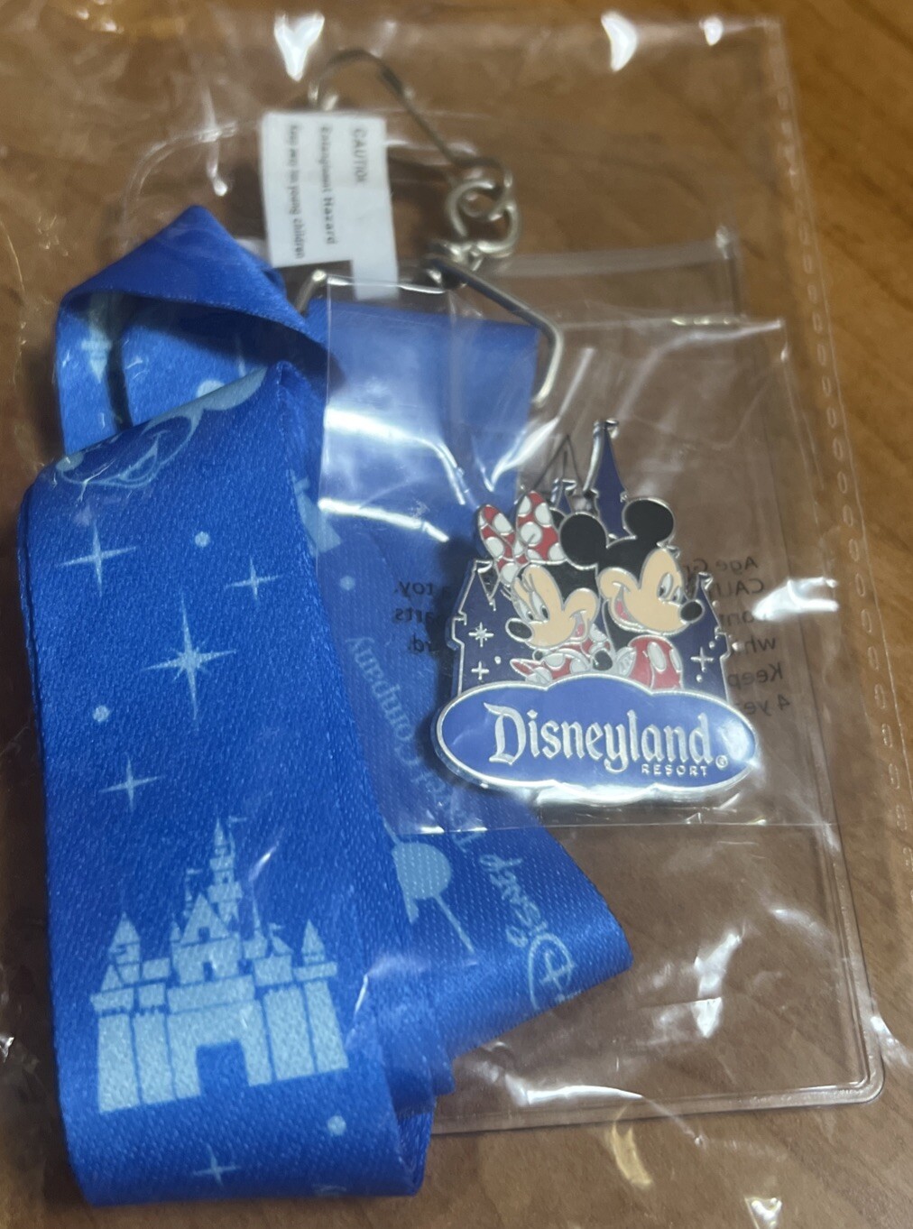 NIP DISNEY 2016 TRADING PIN & LANYARD DISNEY LAND RESORT 