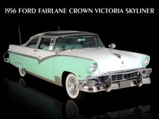 1956 Ford Fairlane Crown Vic Skyliner New Metal Sign Large Size Free Shipping