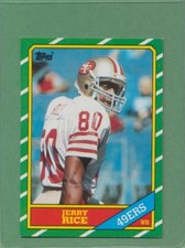 1986 Topps Jerry Rice #161 49ers HOF RC Rookie Card NM-MT CENTERED