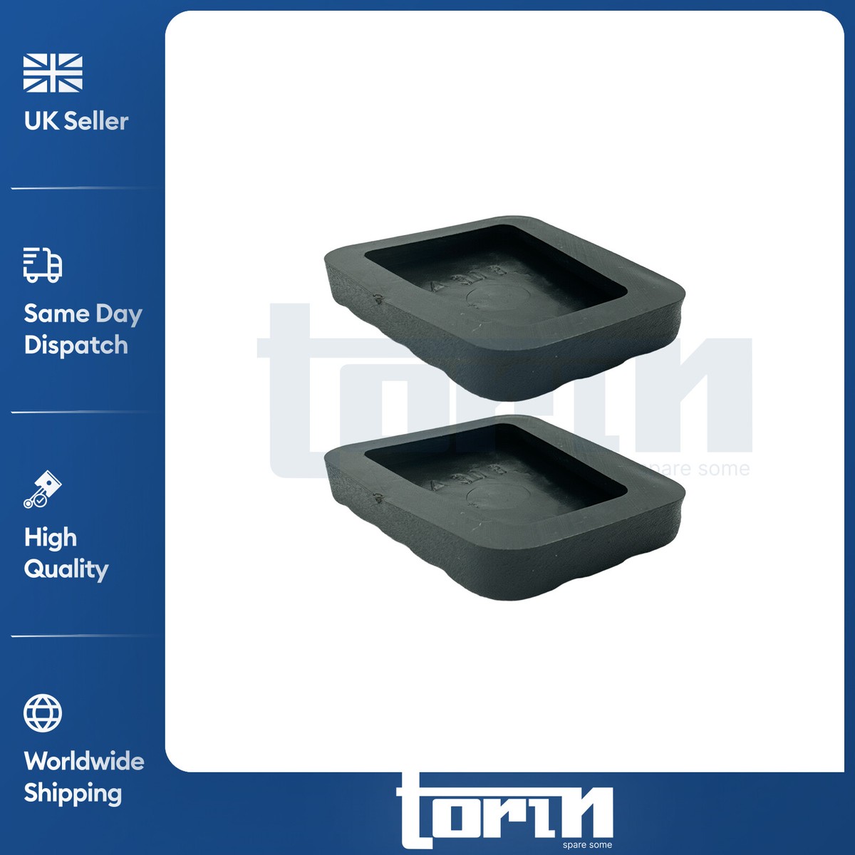2X Brake Or Clutch Pedal Pad Rubber For Hyundai I30, Accent, Elantra - OEM 3282536000 Replacement Set