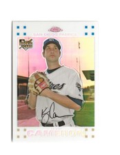 2007 Topps Chrome Kevin Cameron White Refractor RC 610/660 San Diego Padres